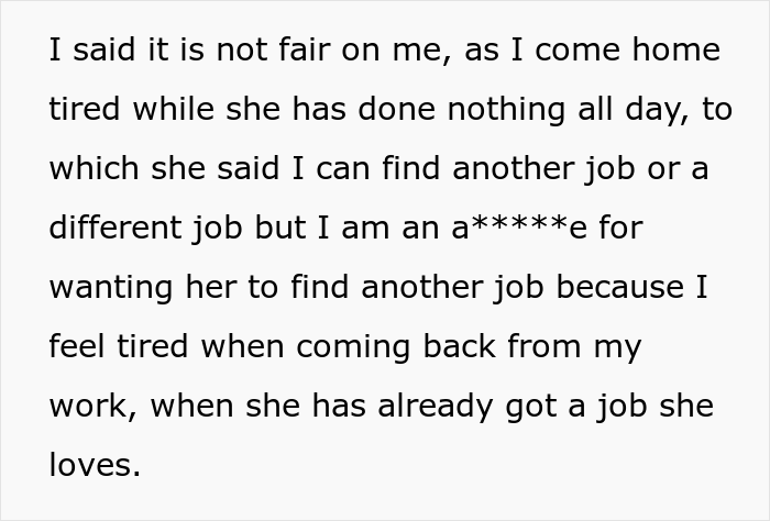 Husband Is Annoyed With Wife Keeping Secrets About Her Job And Having Free Time, Tells Her To Find Another One Husband Is Annoyed With Wife Keeping Secrets About Her Job And Having Free Time, Tells Her To Find Another One