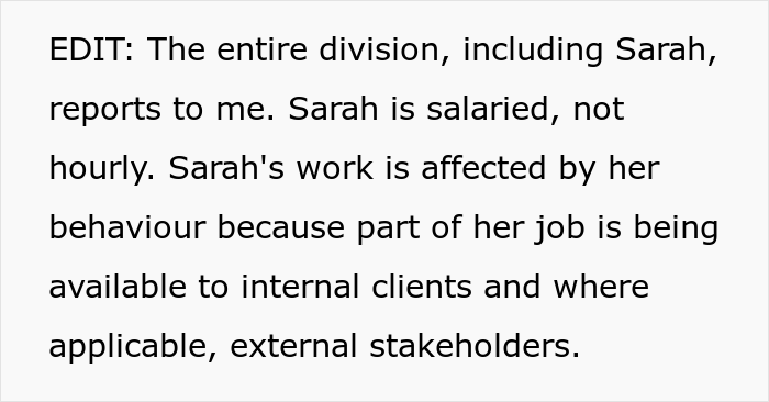 Boss Believes That Employee Is Not Doing Her Duties While Working From Home, Calls Her Out As She Can Be Offline For Up To An Hour Boss Believes That Employee Is Not Doing Her Duties While Working From Home, Calls Her Out As She Can Be Offline For Up To An Hour