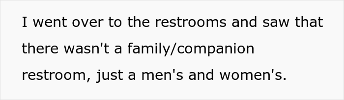 Dad Has To Change Son's Diaper In The Ladies’ Room And Gets Yelled At, Asks If He's The Jerk Dad Has To Change Son's Diaper In The Ladies’ Room And Gets Yelled At, Asks If He's The Jerk
