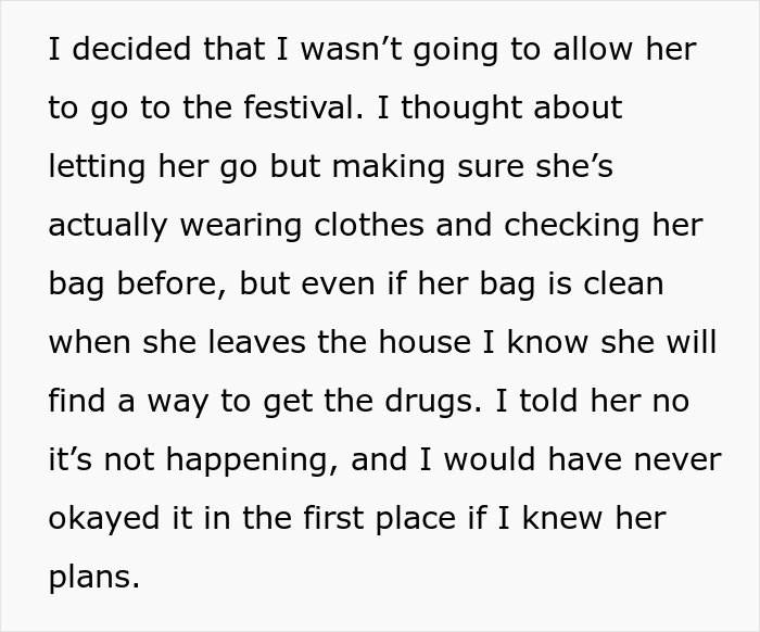 “AITA For Not Letting Daughter Go To Music Festival After I Accidentally Saw Her Texts?”