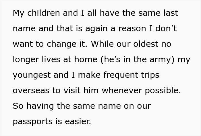 Man Contacts Ex Asking Her To Reconsider After She Refused To Change Her Surname When His New Wife Demanded Her To Do So Man Contacts Ex Asking Her To Reconsider After She Refused To Change Her Surname When His New Wife Demanded Her To Do So