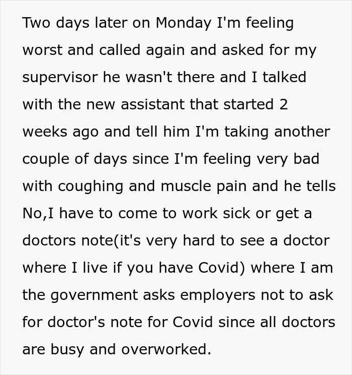 14 Employees Share Stories About Being Asked To Bring A Doctor’s Note Resulting In Way More Time Off Than They Asked For 14 Employees Share Stories About Being Asked To Bring A Doctor’s Note Resulting In Way More Time Off Than They Asked For