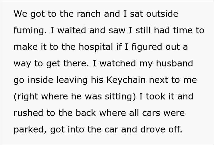 Wife Hijacks Husband’s Car To Leave A Family Party Because He Tricked Her Into Coming To The BBQ Even Though She Had A Shift At Work