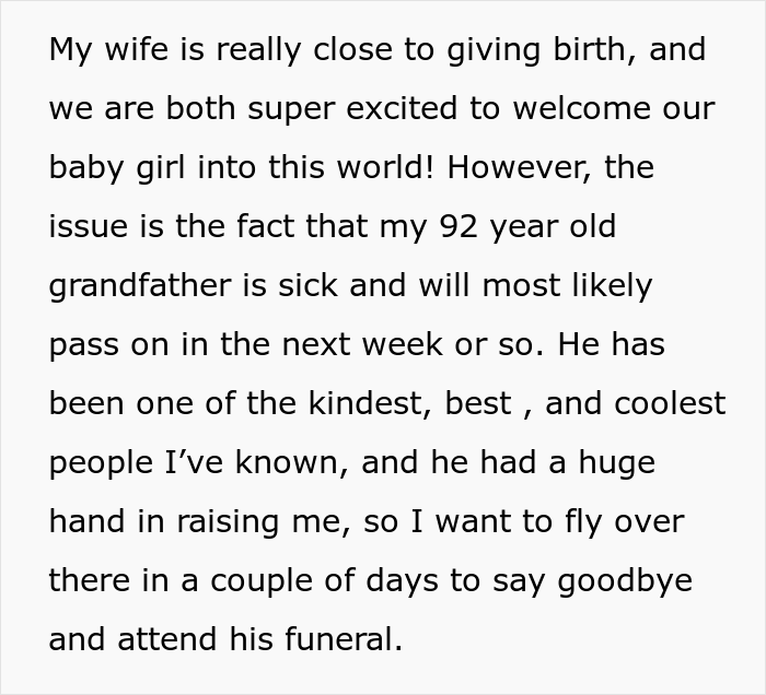 "Am I The Jerk For Wanting To Go Somewhere While My Wife Is Almost Due?" "Am I The Jerk For Wanting To Go Somewhere While My Wife Is Almost Due?"