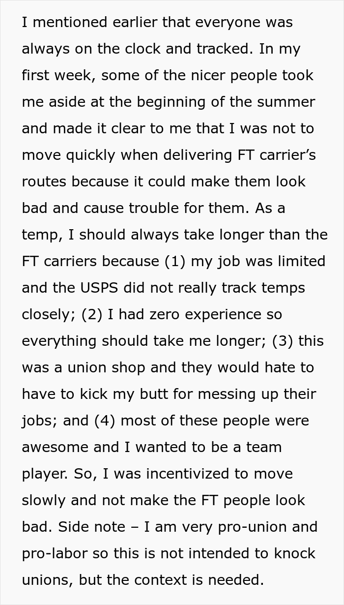 Incompetent Mailman Deliberately Leaves All The Heavy Stuff For A Temporary Worker Who Nails The Route And Gets Him Fired Incompetent Mailman Deliberately Leaves All The Heavy Stuff For A Temporary Worker Who Nails The Route And Gets Him Fired