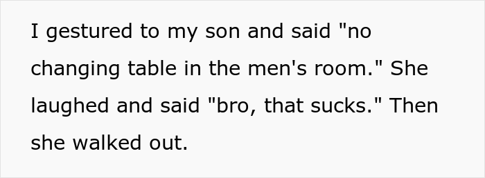 Dad Has To Change Son's Diaper In The Ladies’ Room And Gets Yelled At, Asks If He's The Jerk Dad Has To Change Son's Diaper In The Ladies’ Room And Gets Yelled At, Asks If He's The Jerk