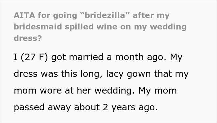 The bride spills wine on the most important wedding dress, thrown out of the wedding