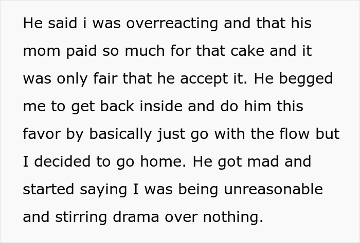 Woman Asks Folks Online If She’s A Jerk For Taking The Cake She Baked For Her Fiance And Leaving His B-Day Party After His Mom Stole Her Thunder Woman Asks Folks Online If She’s A Jerk For Taking The Cake She Baked For Her Fiance And Leaving His B-Day Party After His Mom Stole Her Thunder