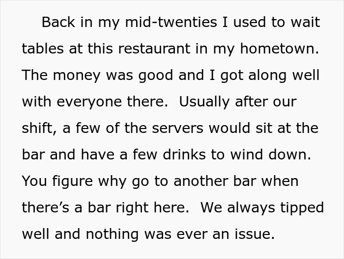 New Policy Banning Staff From Drinking At Restaurant’s Bar Backfires, Costing Employer A Dip In Sales New Policy Banning Staff From Drinking At Restaurant’s Bar Backfires, Costing Employer A Dip In Sales