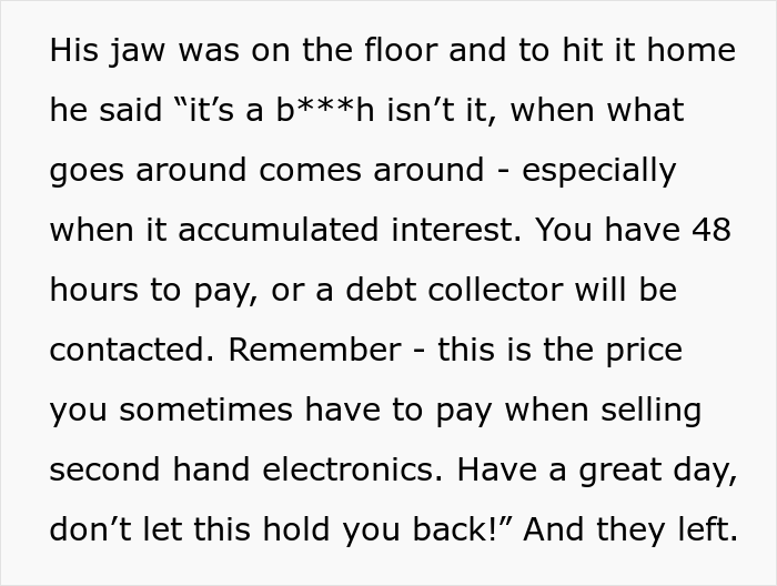 Guy Thinks He Can Get Away With Scamming Someone Without Consequences, Gets A Taste Of His Own Medicine Guy Thinks He Can Get Away With Scamming Someone Without Consequences, Gets A Taste Of His Own Medicine