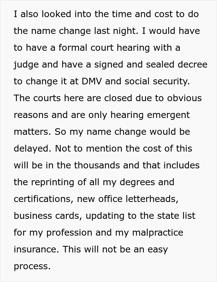 Man Contacts Ex Asking Her To Reconsider After She Refused To Change Her Surname When His New Wife Demanded Her To Do So Man Contacts Ex Asking Her To Reconsider After She Refused To Change Her Surname When His New Wife Demanded Her To Do So