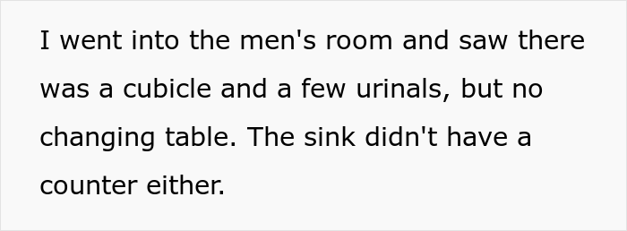 Dad Has To Change Son's Diaper In The Ladies’ Room And Gets Yelled At, Asks If He's The Jerk Dad Has To Change Son's Diaper In The Ladies’ Room And Gets Yelled At, Asks If He's The Jerk