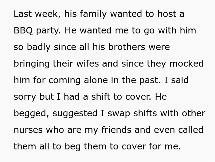 Wife Hijacks Husband’s Car To Leave A Family Party Because He Tricked Her Into Coming To The BBQ Even Though She Had A Shift At Work Wife Hijacks Husband’s Car To Leave A Family Party Because He Tricked Her Into Coming To The BBQ Even Though She Had A Shift At Work
