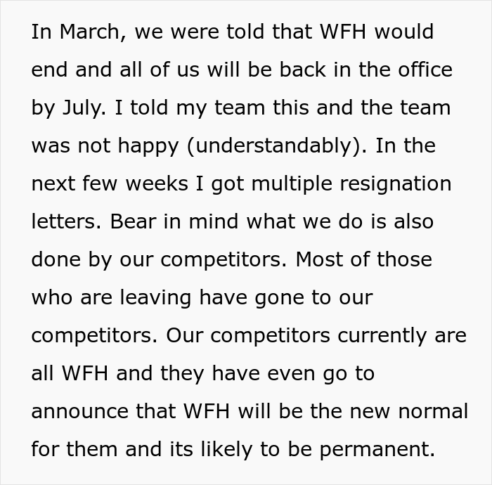 Clueless Director Calls For A Meeting Over Mass Resignation After Company Cancels WFH, Employee Explains It In A Way He Would Understand