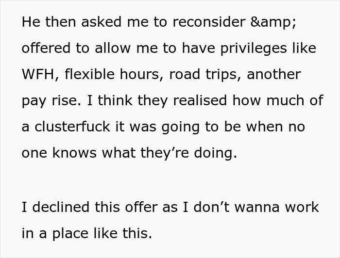 New Manager “Asks For The Resignation Of Anyone Who Doesn't Believe Her Way Will Work By 5 PM The Next Day”, Sales Rep Team Resigns On The Spot New Manager “Asks For The Resignation Of Anyone Who Doesn't Believe Her Way Will Work By 5 PM The Next Day”, Sales Rep Team Resigns On The Spot