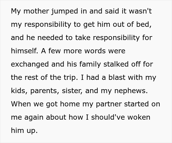 Man Gets Mad After Missing A Family Trip Because He Wasn’t Woken Up In Time, Hears The Harsh Truth About Failing To Help The Family Man Gets Mad After Missing A Family Trip Because He Wasn’t Woken Up In Time, Hears The Harsh Truth About Failing To Help The Family