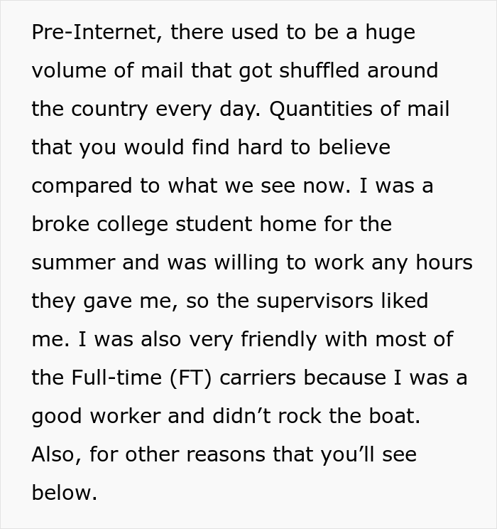 Incompetent Mailman Deliberately Leaves All The Heavy Stuff For A Temporary Worker Who Nails The Route And Gets Him Fired Incompetent Mailman Deliberately Leaves All The Heavy Stuff For A Temporary Worker Who Nails The Route And Gets Him Fired