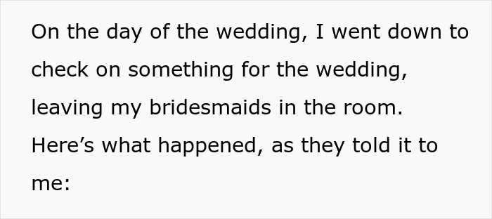Bride Wanted To Wear Her Mom's Wedding Gown To Her Own Wedding, Bridesmaid "Accidentally" Spilled Wine On It