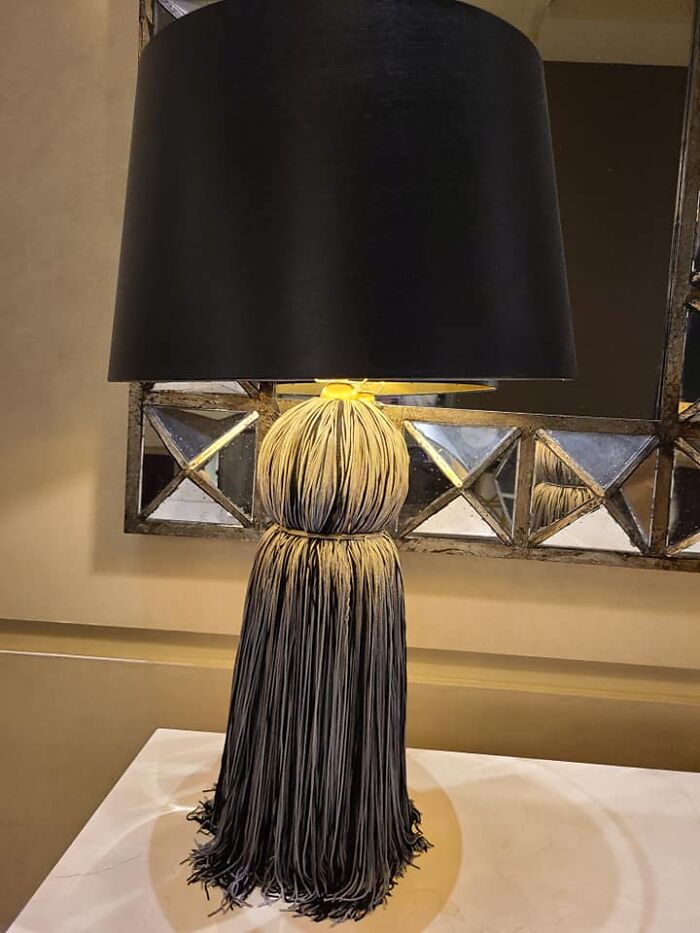 This Lamp At The Hotel I'm Currently At For An Event Eta: Honestly Impressed By The Number Of People Seeing Hair, I Love It