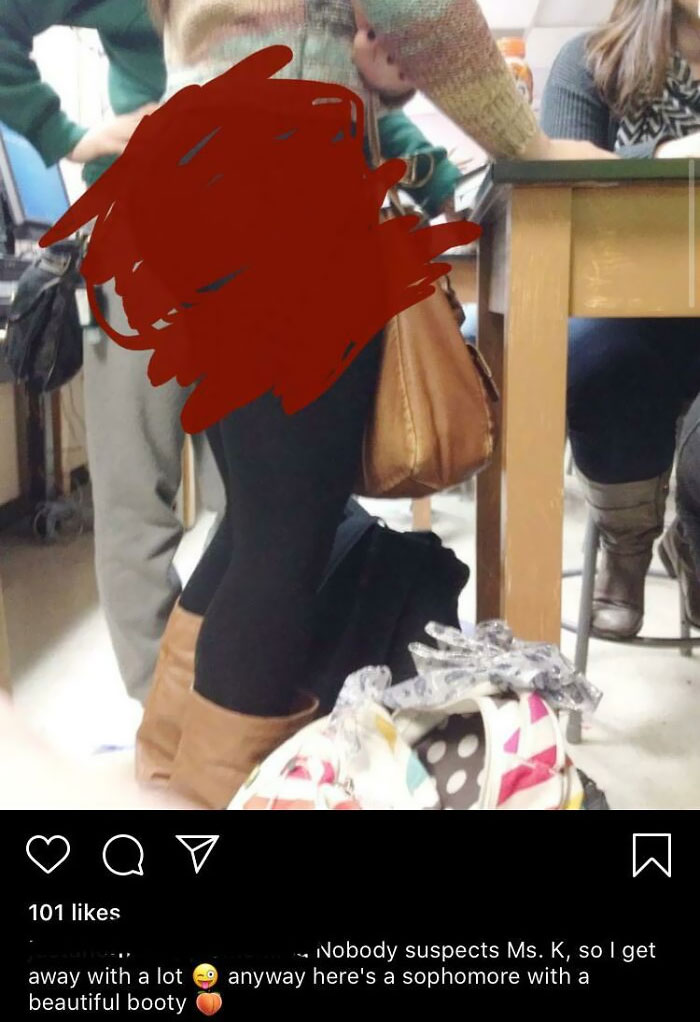 High School Biology Teacher Posts Non-Consensual Butt Shots Of Her Underage Students On Instagram For Her Thirsty Followers