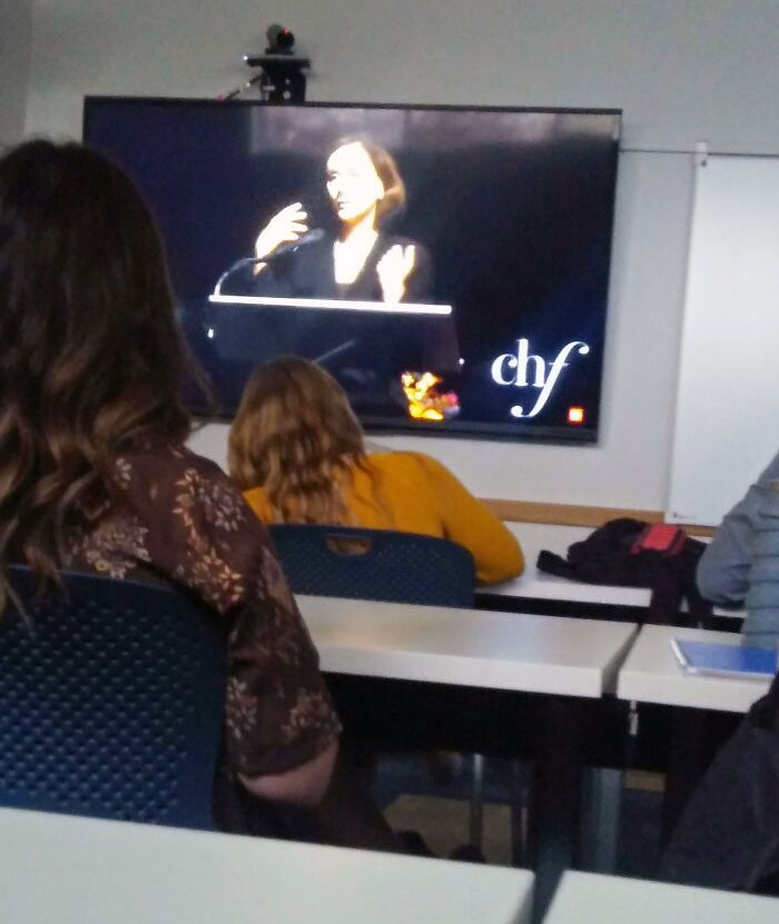 College Professor Is Sick And Deciding To Play An Hour Long Video For The Class Instead Of Just Cancelling It