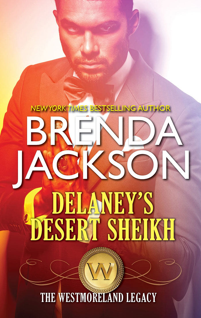 Book cover of Delaney’s Desert Sheikh by Brenda Jackson