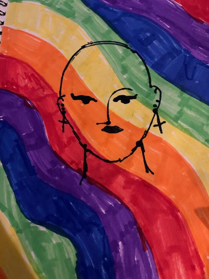 My Friend Drew This And Calls It Rainbow Mommy.one Of The Nicest People Ive Met