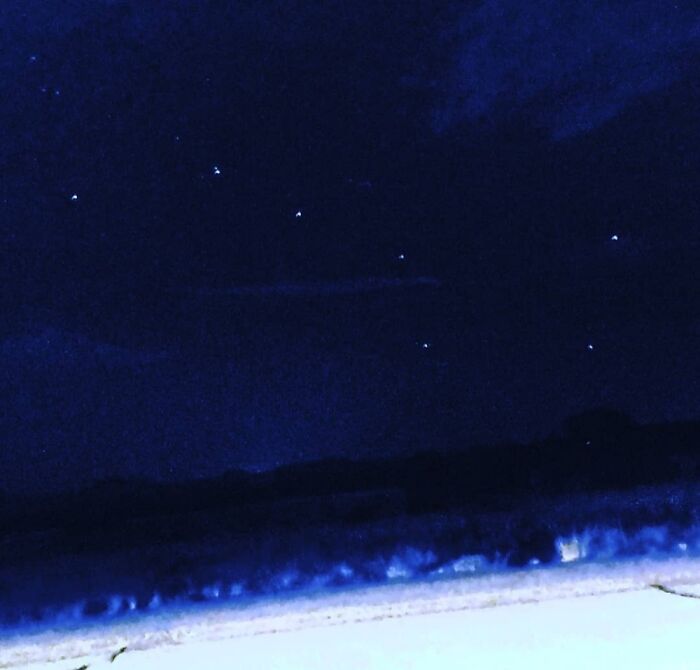 Taken From An Old Android Off The Side Of The Road, Filtered To Show Off The Big Dipper.