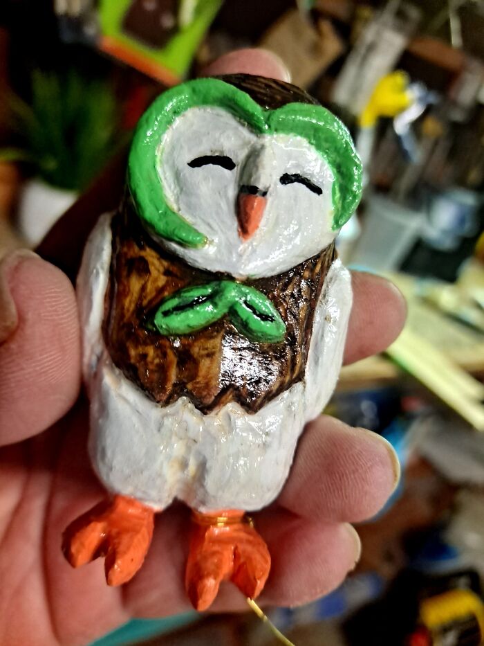 Little Pokemon Guy For My Nephew. Hand Carved From Wood, He's Actually Just Finished