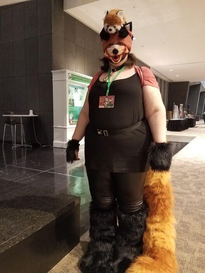 My Daughter Who Love Cosplay. She Is A Red Panda