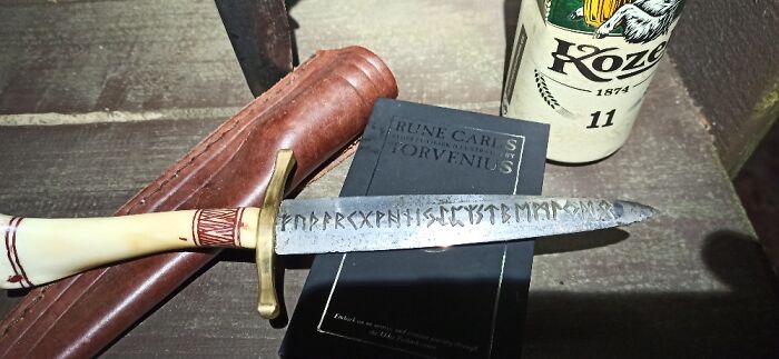 Completed Some Days Back. Runic Athame.