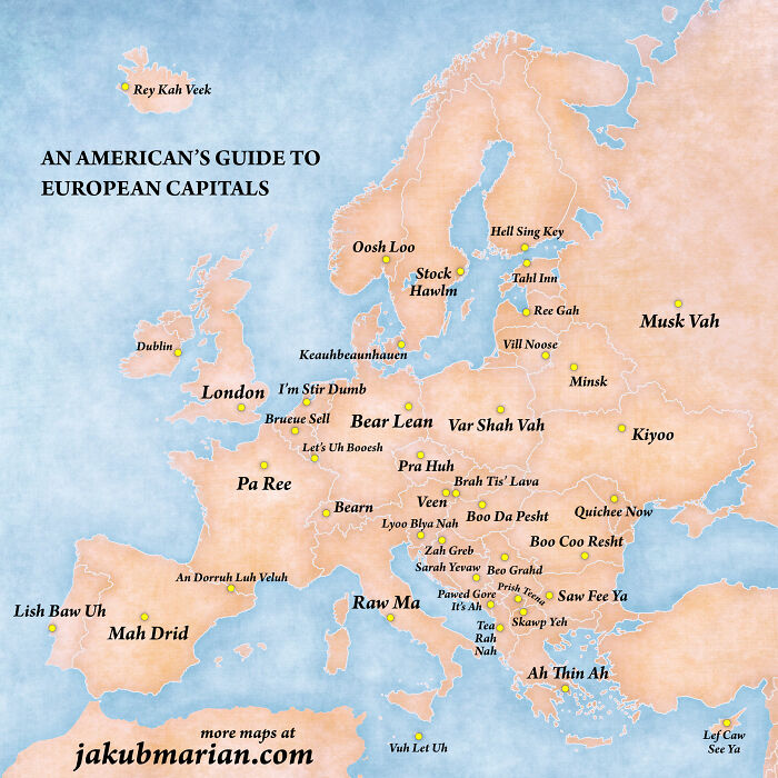 An American's Guide To European Capitals Pronunciation