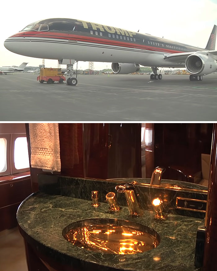 Donald Trump Installed A Gold Bathroom In His $100 Million Jet