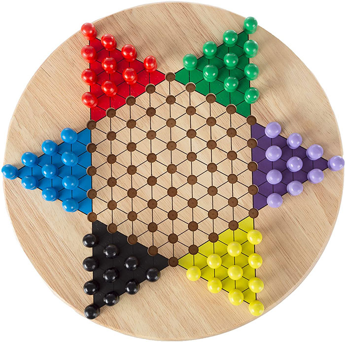 Chinese Checkers board with figures