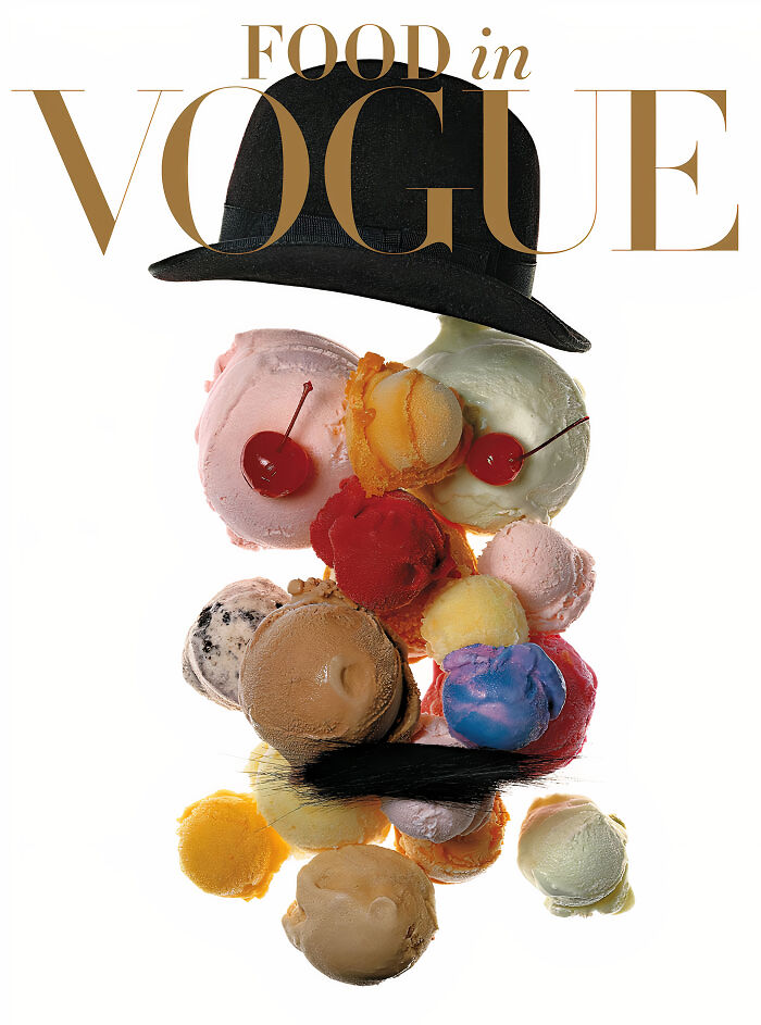 Book cover for "Food In Vogue"