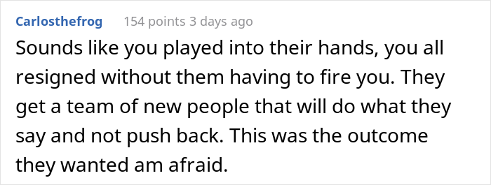 New Manager “Asks For The Resignation Of Anyone Who Doesn't Believe Her Way Will Work By 5 PM The Next Day”, Sales Rep Team Resigns On The Spot New Manager “Asks For The Resignation Of Anyone Who Doesn't Believe Her Way Will Work By 5 PM The Next Day”, Sales Rep Team Resigns On The Spot