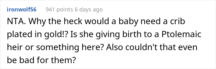 "She Calls Me Selfish": Spoiled Mother Wants An $8k Baby Crib, Her Sister Refuses, Starting A Family Drama "She Calls Me Selfish": Spoiled Mother Wants An $8k Baby Crib, Her Sister Refuses, Starting A Family Drama