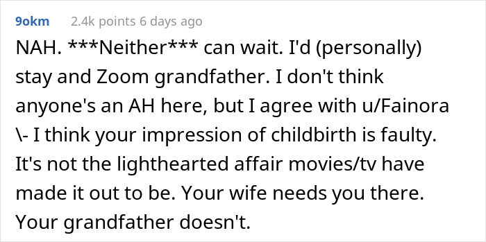 "Am I The Jerk For Wanting To Go Somewhere While My Wife Is Almost Due?"