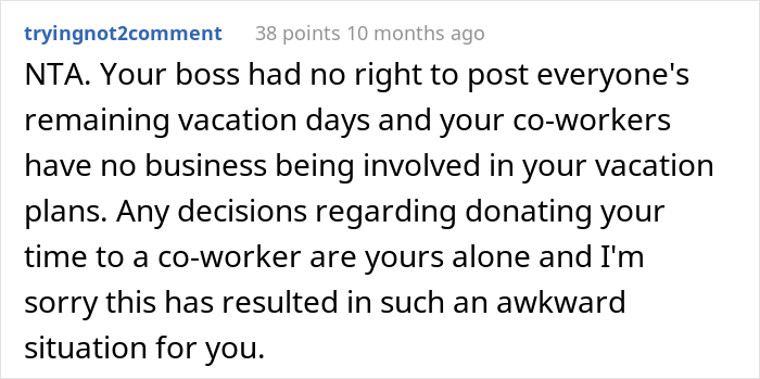 Worker Refuses To Donate Vacation Days To A Colleague With A Sick Daughter, Gets Hate From Entire Office, Wonders If He's A Jerk