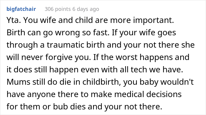 "Am I The Jerk For Wanting To Go Somewhere While My Wife Is Almost Due?" "Am I The Jerk For Wanting To Go Somewhere While My Wife Is Almost Due?"