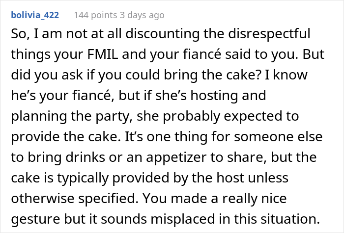 Woman Asks Folks Online If She’s A Jerk For Taking The Cake She Baked For Her Fiance And Leaving His B-Day Party After His Mom Stole Her Thunder Woman Asks Folks Online If She’s A Jerk For Taking The Cake She Baked For Her Fiance And Leaving His B-Day Party After His Mom Stole Her Thunder