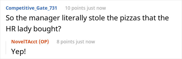 High-Paid Yet Freebie-Loving Top Manager Comes For Office Checkup, Sees Some Pizzas Bought For Staff And Steals It All High-Paid Yet Freebie-Loving Top Manager Comes For Office Checkup, Sees Some Pizzas Bought For Staff And Steals It All