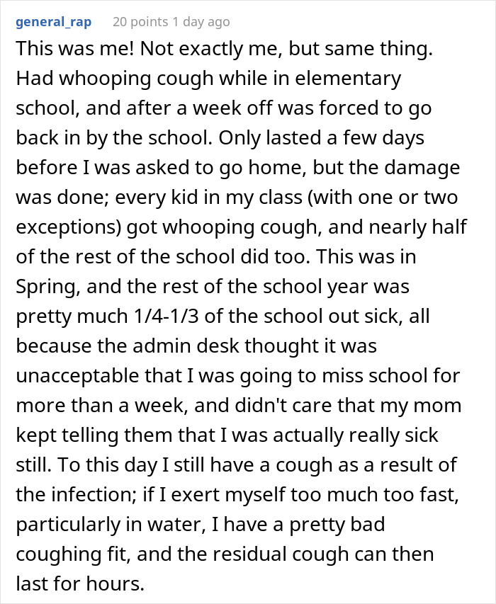 Mom Is Tired Of Calls From School Demanding She Bring Her Daughter To Class Because They Don't Believe She's Actually Sick, So She Maliciously Complies Mom Is Tired Of Calls From School Demanding She Bring Her Daughter To Class Because They Don't Believe She's Actually Sick, So She Maliciously Complies