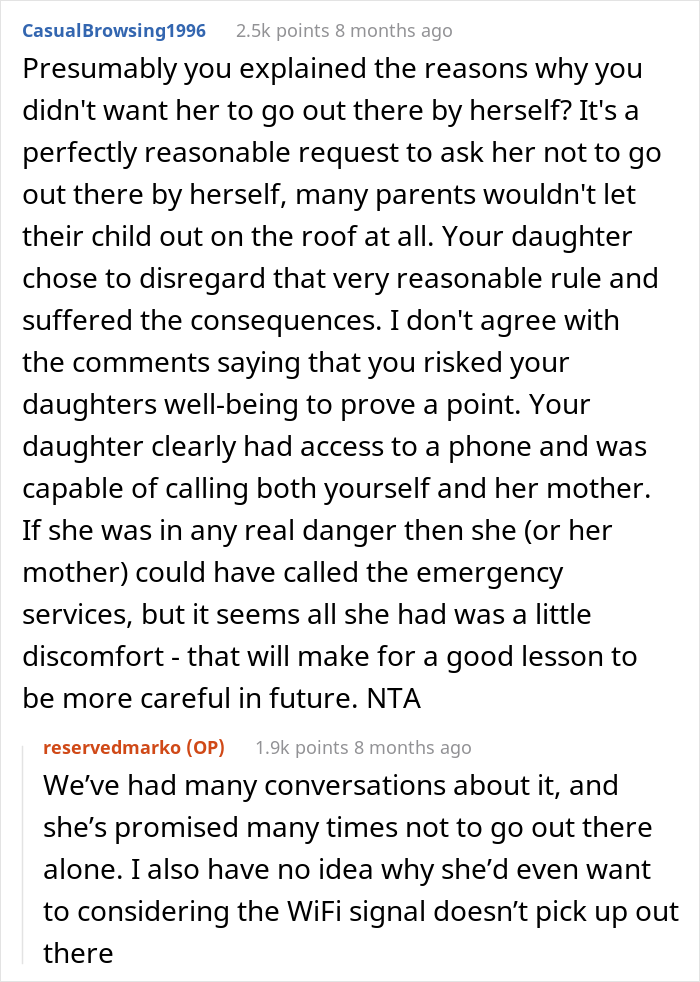 Dad Leaves Daughter On The Roof In 18°F Weather For 2 Hours To Teach Her A Lesson, Wonders If He's The Jerk Dad Leaves Daughter On The Roof In 18°F Weather For 2 Hours To Teach Her A Lesson, Wonders If He's The Jerk
