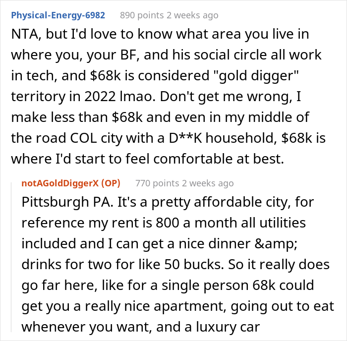 Woman Puts Boyfriend’s Mates In Their Place By Revealing She Makes Twice His Salary After They Called Her A Gold Digger Woman Puts Boyfriend’s Mates In Their Place By Revealing She Makes Twice His Salary After They Called Her A Gold Digger