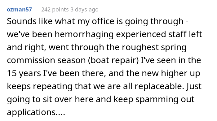 New Manager “Asks For The Resignation Of Anyone Who Doesn't Believe Her Way Will Work By 5 PM The Next Day”, Sales Rep Team Resigns On The Spot New Manager “Asks For The Resignation Of Anyone Who Doesn't Believe Her Way Will Work By 5 PM The Next Day”, Sales Rep Team Resigns On The Spot