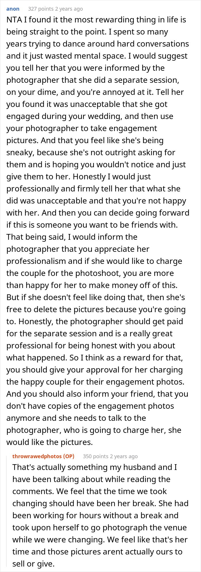 Bride Considers Deleting Her Friend's Engagement Photos, The Internet Supports Her Bride Considers Deleting Her Friend's Engagement Photos, The Internet Supports Her