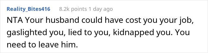 Wife Hijacks Husband’s Car To Leave A Family Party Because He Tricked Her Into Coming To The BBQ Even Though She Had A Shift At Work Wife Hijacks Husband’s Car To Leave A Family Party Because He Tricked Her Into Coming To The BBQ Even Though She Had A Shift At Work