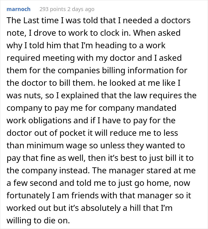 14 Employees Share Stories About Being Asked To Bring A Doctor’s Note Resulting In Way More Time Off Than They Asked For 14 Employees Share Stories About Being Asked To Bring A Doctor’s Note Resulting In Way More Time Off Than They Asked For