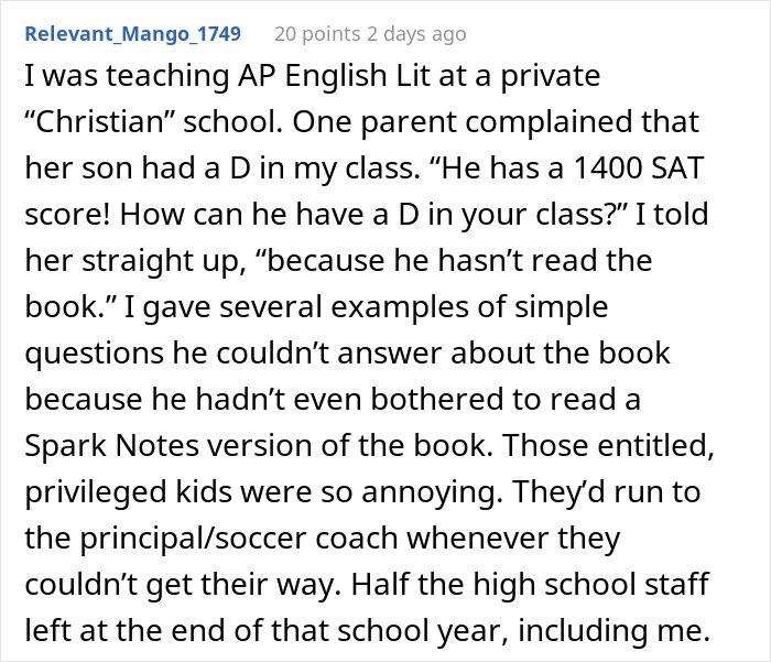 Principal Orders Teacher To Change Lazy Student's Grade Just Because Her Parents Work At School District, They Maliciously Comply Principal Orders Teacher To Change Lazy Student's Grade Just Because Her Parents Work At School District, They Maliciously Comply